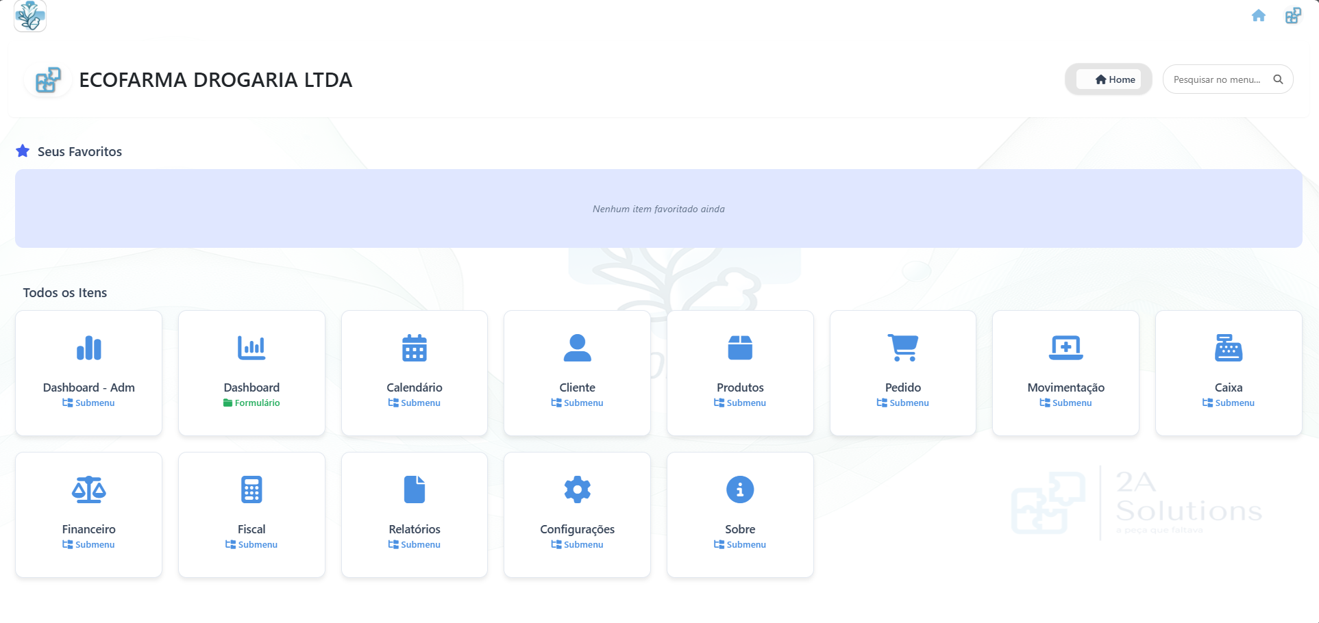 Menu Principal